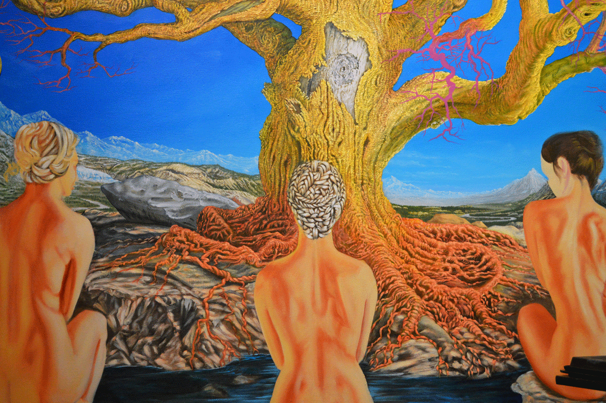 The Golden Bough painting by Richard D Serros.
